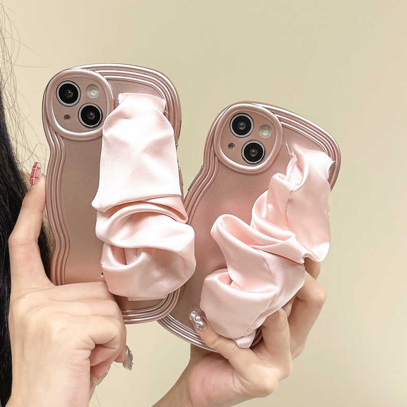 iPhone Lanyard Series | Silk Wristband Liquid Silicone Phone Case - Image 3