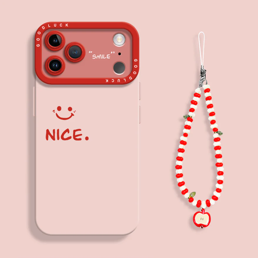 iPhone beads series | Simple Cartoon Liquid Silicone Phone Case - Image 3