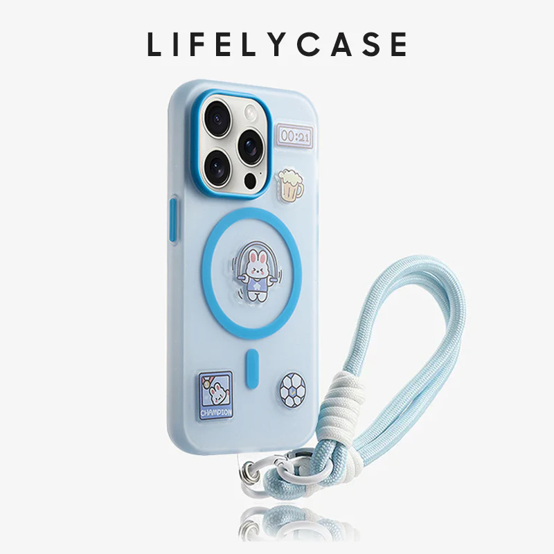 iPhone Lanyard Series | Skin-Feel Matte MagSafe Phone Case[Free cartoon stickers] - Image 4