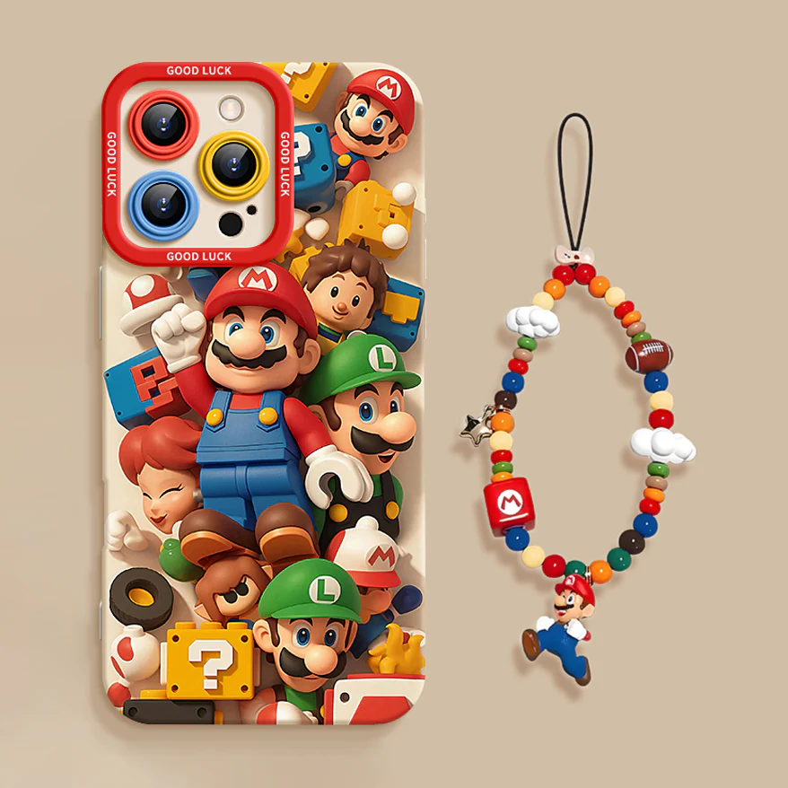iPhone beads series | Super Mario Liquid Silicone Phone Case - Image 9