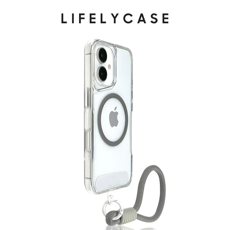 iPhone Lanyard Series | Transparent Liquid Silicone MagSafe Magnetic Phone Case - Image 5