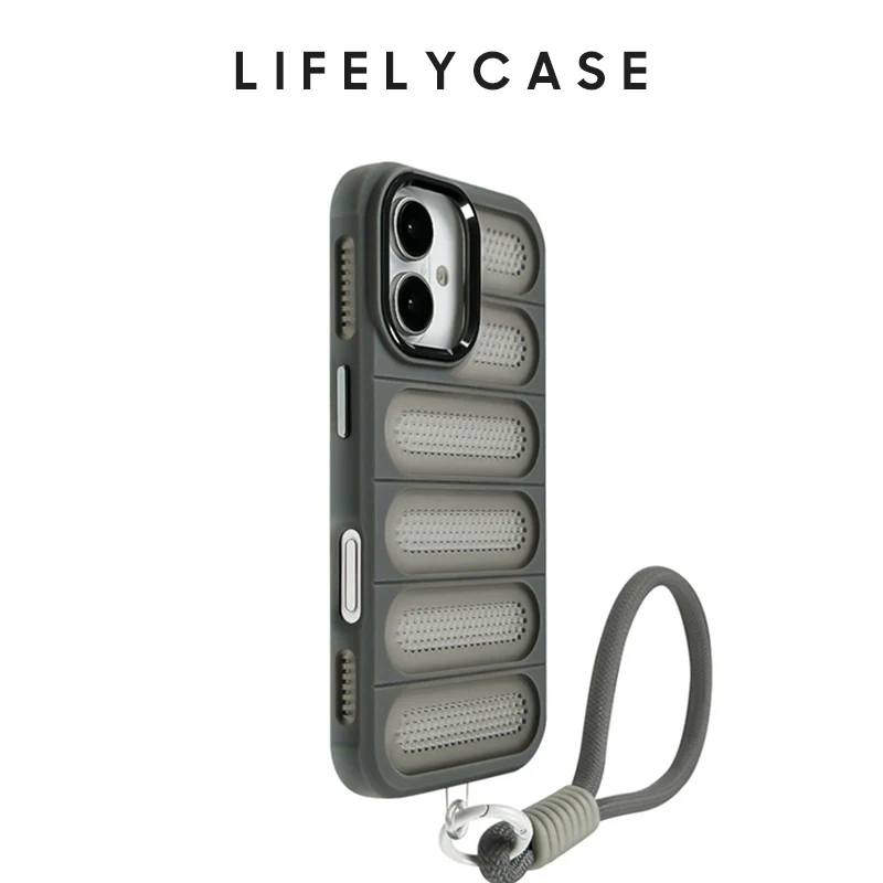 iPhone Lanyard Series | Frosted Phone Case with Ventilation Holes - Image 3
