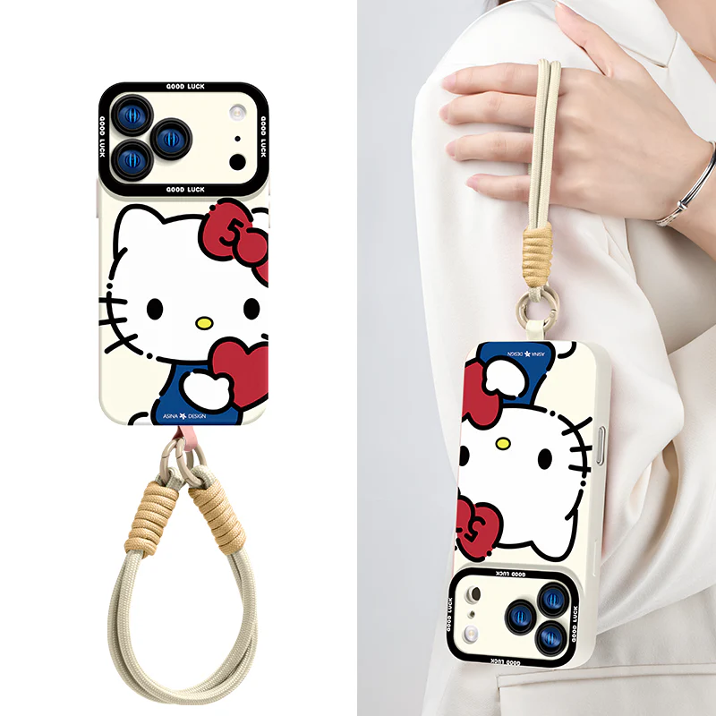 iPhone Lanyard Series | Hello Kitty Co-Branded Cartoon Phone Case - Image 2