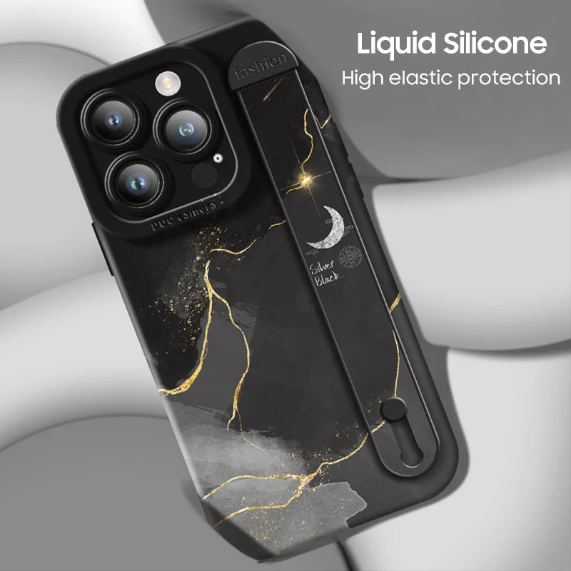 iPhone Series | Watercolor Liquid Silicone Wristband Phone Case - Image 3