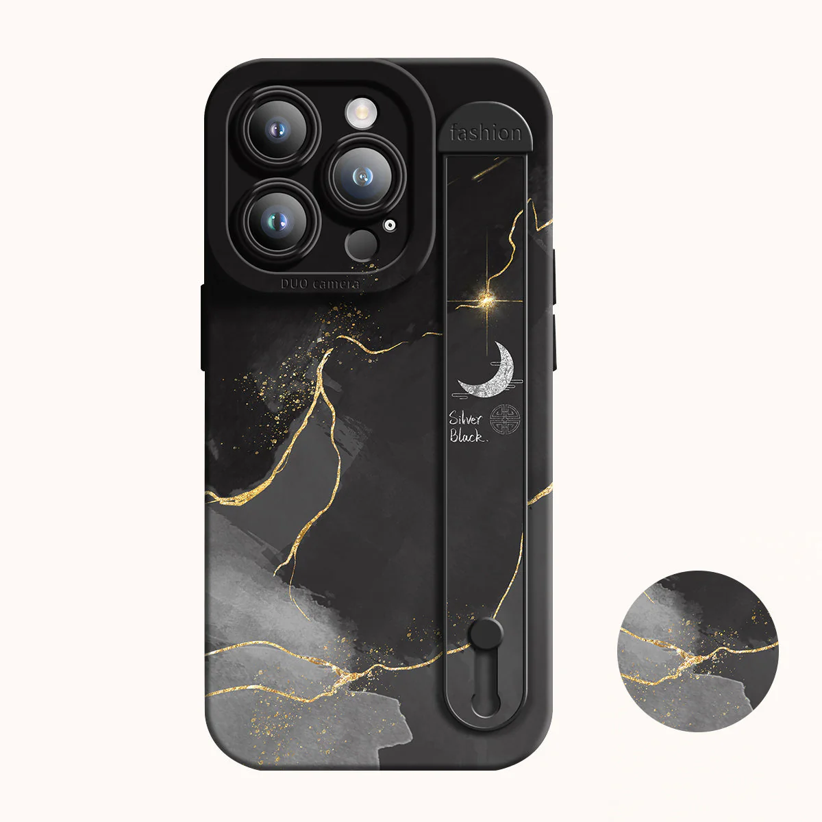 iPhone Series | Watercolor Liquid Silicone Wristband Phone Case - Image 4