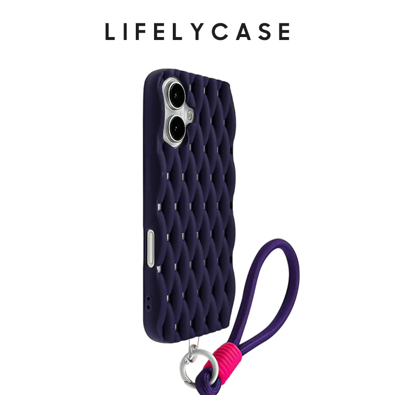 iPhone Lanyard Series | Woven Soft Liquid Silicone Phone Case - Image 5