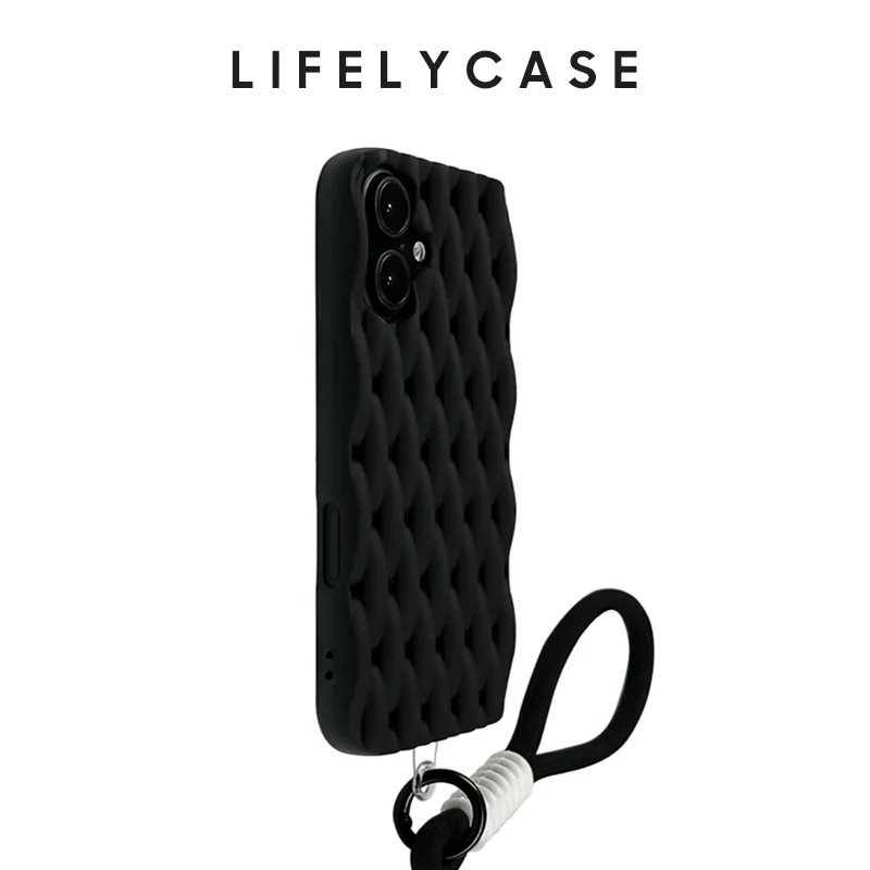 iPhone Lanyard Series | Woven Soft Liquid Silicone Phone Case - Image 6