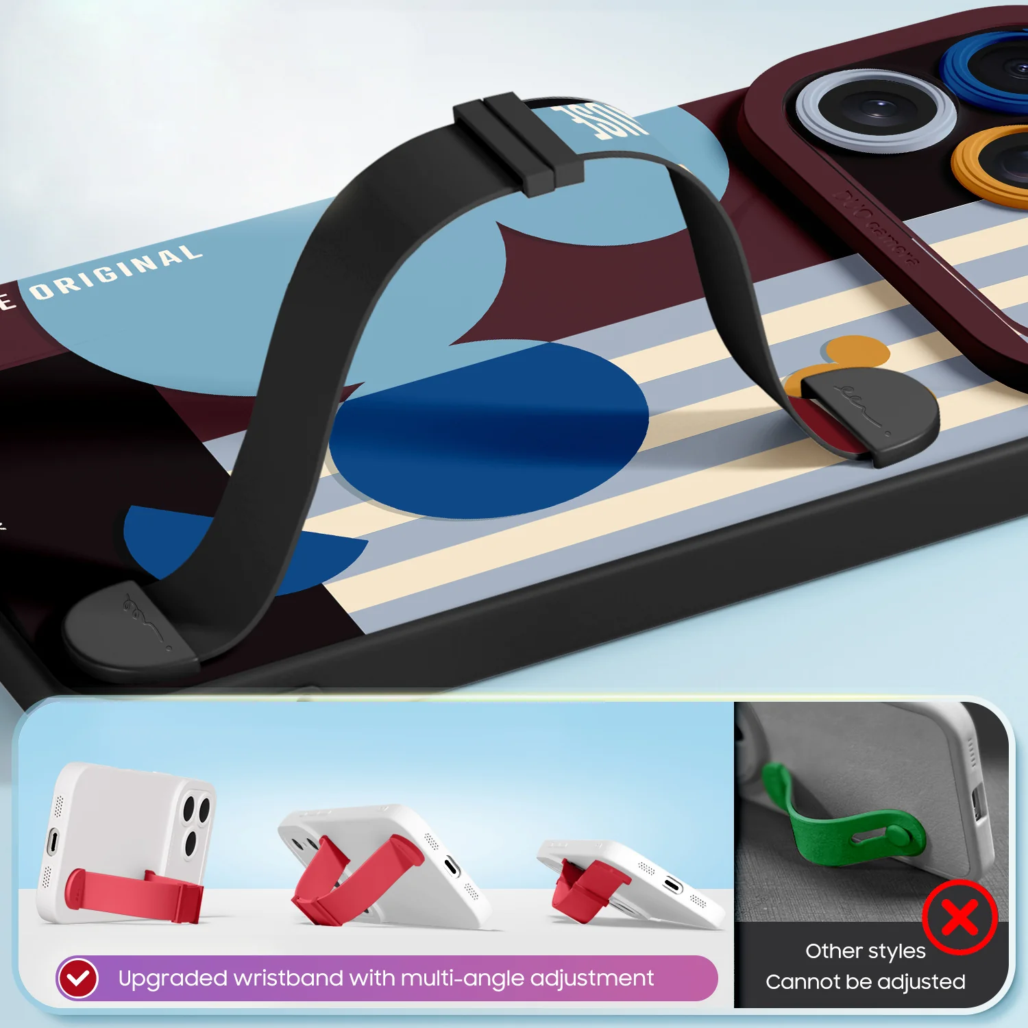 iPhone Wristband Series | Cartoon Liquid Silicone Phone Case - Image 5